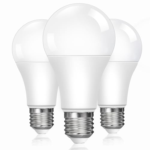 Caldarax 3 Stück E27 LED Lampe, 13W E27 Edison LED Birne Ersetzt 100 Watt Glühbirne, Warmweiß 2700K, 1200LM, A60 Leuchtmittel Energiesparlampe, 240° Abstrahlwinkel, Nicht Dimmbar