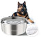 RYAKKA Wassernapf für Hunde ohne Sabbern 3L Trinknapf für Reisen Edelstahl | Anti Schlabber | Anti-Schlucken | rutschfest Slow Feeder Hundenäpfe für Grosse & Sloppy Hunde