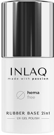 INLAQ® 2in1 UV Base Gel mit Glitzer - Transparent Nagellack 6 ml
