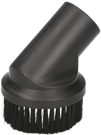 McFilter | Spazzola per mobili diametro 35 mm pelo di nylon rigido nero, attacco 35 mm, universale, per tutte le marche, bocchetta per mobili | compatibile con Bosch, Siemens, Kärcher, Miele