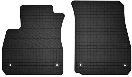 Wielganizator Automatten-Set – Passend für Opel Insignia B (2017-2022) – Gummimatten – Autozubehör – Auto Fußmatten – 2-teilig – Schwarz