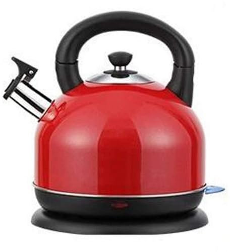 Bollitore Elettrico Con Coperchio Interno in Acciaio Inox Da 3 Litri, Bollitore Per Tè Senza Fili Da 2000 W, Bollitore Per Acqua Bollente Veloce Con Spegnimento Automatico E Protezione Contro,Rosso