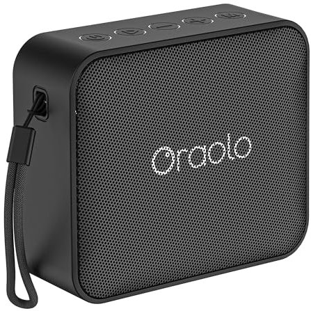 oraolo Cassa Bluetooth Portatile, BT5.3 Altoparlante Portatile IPX7 Impermeabile 8H Tempo di riproduzione Supporta TF USB Altoparlante Senza Fili Bluetooth per Casa Ciclismo All'aperto