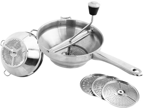 Biniveil Purée de pommes de terre, moulin à nourriture à manivelle,Presse-tomates avec poignée, presse-purée pour pommes de terre | Machine ergonomique de fabrication de sauce tomate, passoire à