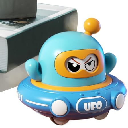 Generisch Pull Back UFO | Carina nave a giocattolo da traino, gioco educativo per il cambio del viso, per i bambini, il compleanno dei bambini, il giardino