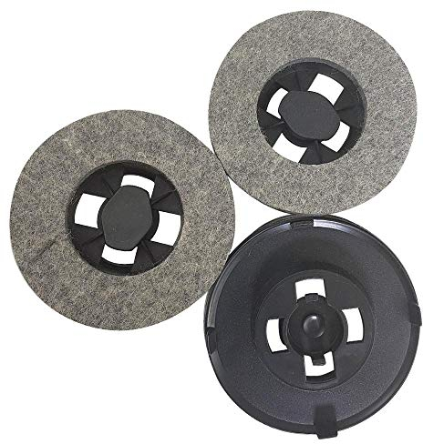 SPAZZOLE SPAZZOLA CON FELTRO PER LUCIDATRICE 3 PZ UNIVERSALI CON GANCI DI FISSAGGIO