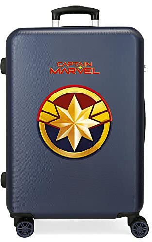 Marvel Avengers All Avengers Mittlerer Koffer Blau 48x68x26 cms Hartschalen ABS Kombinationsschloss 70L 3,7Kgs 4 Doppelräder