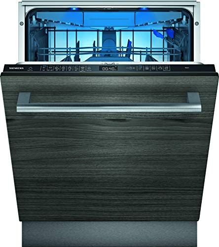 Siemens SN65EX57CE iQ500 Vollintegrierter Geschirrspüler, D, 85 kWh, 14 MGD, Smart Home kompatibel via Home Connect, varioSpeed Plus, Glas 40° Programm