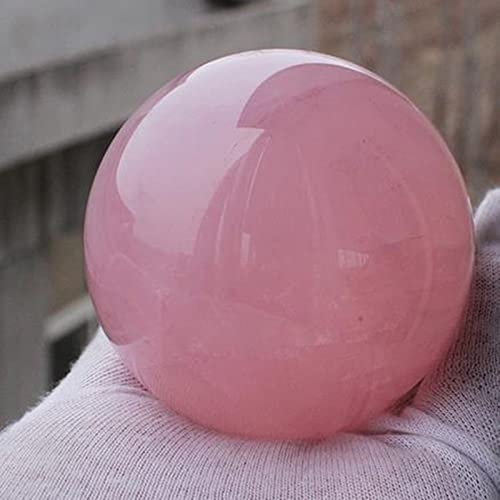 1pc Naturel Rose Quartz Rose Magique Boule De Cristal Sphère Pierre Précieuse, 4-4.5cm