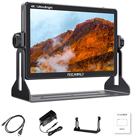 FEELWORLD LUT11 10-Zoll-hdmi-Monitor Touchscreen DSLR Kamera Feldmonitor Ultra Helligkeit 2000nit, 4K HDMI, 1920X1200 IPS Panel Kompatibel mit DJI (HDMI)