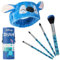 Disney Pinceaux Maquillages Stitch - Set Pinceaux Maquillage Yeux et Blush Coffret Cadeau Femme Fille Ado Lilo et Stitch (Bleu)