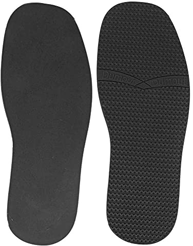 Raisedain Stick-On-Sohlen, Gummi-Außensohle, Ersatz-Lederschuhe, Skid-Schuhe, Schuhsohle (Weiß, Schwarz)