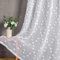 MYSKY HOME Juego de 2 Cortinas Blancas con Ojales, Cortina de Gasa Transparente para habitación Infantil, para salón, Moderna, Bordada, con Ojales, Transparente, para dor