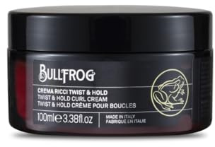 Bullfrog Crema Ricci Twist & Hold 100ml | Definizione, Controllo crespo, Morbidezza, Texture leggera, Profumo Ginger Beer, Styling capelli ricci naturali