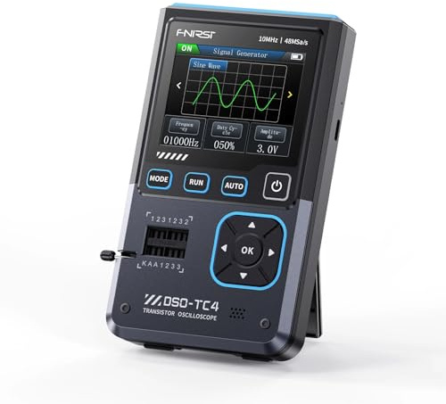 FNIRSI DSO-TC4 Upgrade 3 In 1 Digital Oscilloscope Transistor Tester Signal Generator