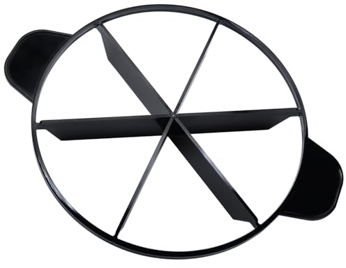 FDXGYH Pie Cutter 6 Slice 10 Pie Plastic Cutter with 8 Equal Slices for Slicing Pies Cake Quiches Desserts (Black)