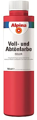Alpina COLOR Voll- und Abtönfarbe Fire Red 750ml seidenmatt