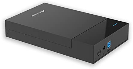 Mackertop Boîtier de Disque Dur 3,5 USB 3.0 vers SATA Boîtier pour Disque Dur Externe 3,5 SATA HDD (Disque Dur Non Inclus)