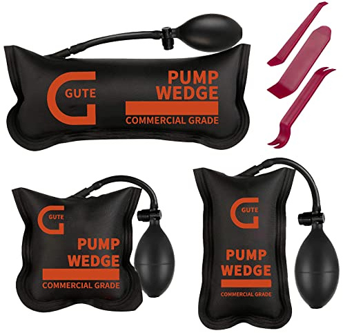 Gute Montagekissen Luftkissen Air Wedge Pump,Hebekissen Aufblasbar,Pneumatikspanner Spreizkissen,Air Wedge Pump,Luftkissenheber für Fenster,Tür,Auto,Großgeräte