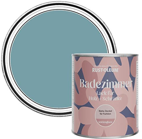 Rust-Oleum Blue Moisture Resistant Bathroom Wood and Cabinet Paint in Satin Finish - Pacific State 750ml