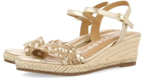 GIOSEPPO SUNOL Sandales compensées Espadrilles Femme Or Foncé 39 EU, Doré foncé, 39 EU