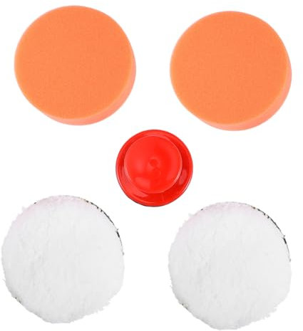 ibasenice Schwamm-wachs-polierpad-Set Für Auto-griffdesign 5-teilig Hohe Saugfähigkeit -reinigungspads