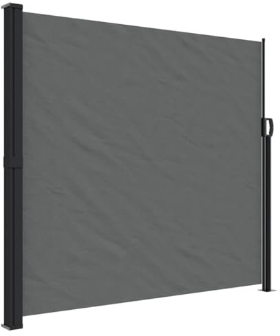 vidaXL Indragbar sidomarkis antracit 180x500 cm
