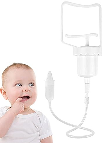 Manuell pump nässug - nässug med kraftfull manuell pump, mjuk silikonnästvätt för snabb och effektiv lindring av täppt näsa, nässug för