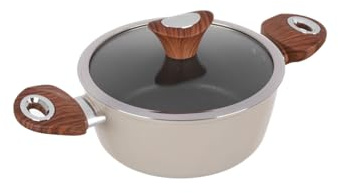 Cazuela de 20 cm crema Kolors con tapa