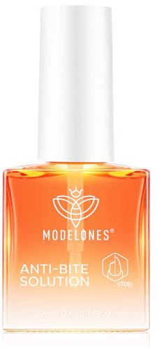 Modelones Smalto Amaro per non Mangiare le Unghie 12ML, Nails Stop Biting, Migliora l'aspetto Delle Unghie e Delle Cuticole, è Invisibile, Rapida, Adatto per Adulti e Bambini 3+