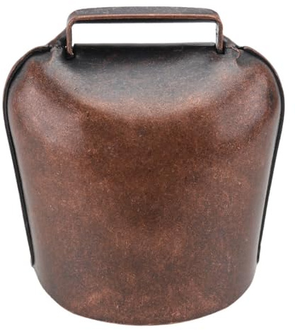 GATHINESS Campanaccio da Mucca e Pecora in Ferro Spesso, Campanelli Rumorosi per Bestiame da Esterno, Campane Vintage per Collare, Accessori per Fattoria e Ranch, Suono Chiaro e Resistente