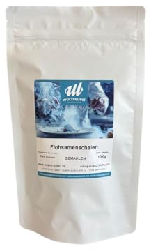 Würzteufel Flohsamenschalen Gemahlen – Höchste Reinheit & Spitzenqualität – Reich an Ballaststoffen – Vegan, Glutenfrei, Geschmacksneutral – Ideal für Smoothies, Backen & Low Carb Küche. Beutel 1000g.