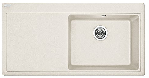 FRANKE Fregadero de cocina de granito (fragranita) con un solo cuenco Mythos MTG 611-color crema izquierda 114.0283.906, 1000 x 515mm
