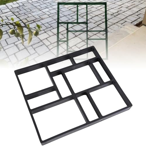 Greensen Betonform Schalungsform Pflasterform Gießform Betonplatte Gehweg Form Betonpflaster Gehwegplatten Schimmel Pflasterweg Schimmel Walk Maker 45 x 40 x 4 cm