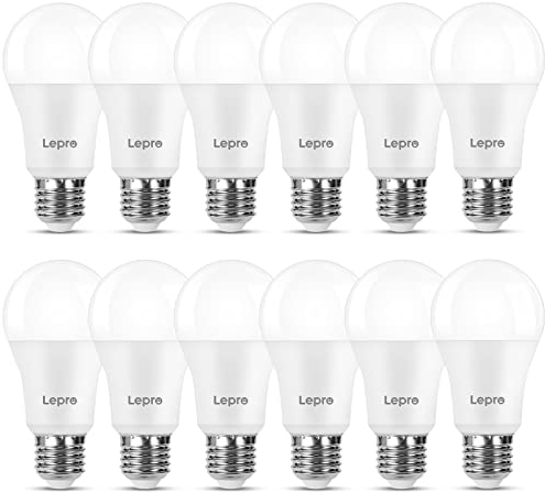 Lepro 13.5W E27 LED Warmweiss, 1521 Lumen Glühbirne E27 ersetzt 100W, 2700K Warmweiß A60 glühbirnen, 200°Abstrahlwinkel Led Birne, Nicht Dimmbar, 12 Stück