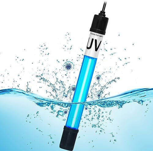 Aquarium Light 7W for 55-155 Gallon CTUV-H5F/ CTUV-H8F/JUP-03/S8F Replacement Bulb Submersible Clean Green Lamp for Cloudy Fish Tank Pond Pools Fountains Crystal Clear