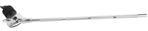 TOGEVAL Brazo de Platillo Articulado para Batería, Aleación Plata, Ajuste Estable y Fácil Instalación para Soporte de Platillos y Bombo