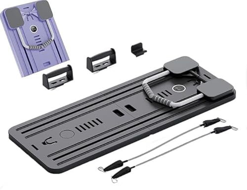 Lhanel Pilates Board - 2024 Best Lhanel Pilates Reformer Set,5in1 Lhanel Pilates Sliding Board,Multi-Purpose Foldable Pilates Reformer Board for Home,Shape Your Entire Body (Black)