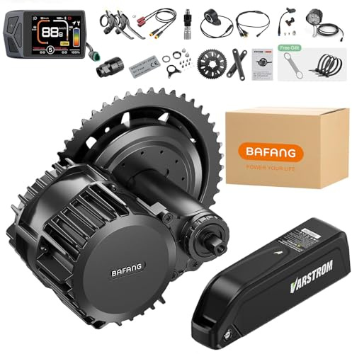 BAFANG 48V 1000W BBS03 HD Moteur avec EKD01 Écran LCD et 48V20Ah Downtube Batterie au Lithium de vélo électrique à entraînement Moyen Kits de Conversion Ebike Protocole Can