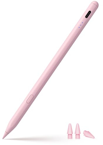 Stylus Stift für iPad 2018-2026 mit USB-C Schnellladeleistung, Palm Rejection und Neigungssensitivität Pencil für iPad 11/10/9/8/7/6/A16, Mini 7/6/5, Air M4/3/2 11/13/5/4/3, Pro M5/M4 13/12.9″/11″