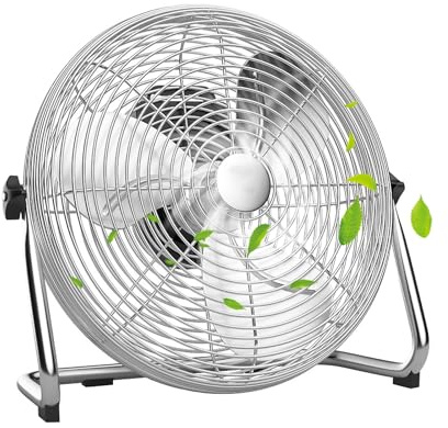 12 Inch 3-Speed High Velocity Heavy Duty Metal Industrial Floor Fans/Pedestal Fan/Air Circulator Quiet for Home, Commercial, Residential, and Greenhouse Use ( Color : Silver , Size : 20in(50*53cm) )
