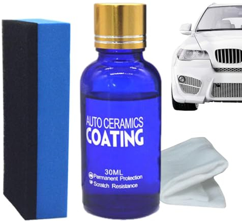 Sellado de nano cerámica: recubrimiento de de alta pureza | 9H Agente de placas de pintura inorgánica | Protección de sellador exterior brillante para automóvil, camión, furgoneta, SUV, acabad