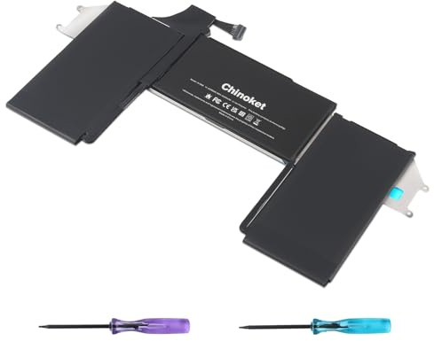 Chinoket A1965 A1932 A2179 Batteria di ricambio per laptop MacBook Air 13 A1932 (fine 2018 2019) A2179 (inizio 2020) EMC 3184 3302 MacBookAir MVFH2LL/A MVFM2LL/A MRE82B/A MVFL2LL/A[11,4 V 49,9 Wh]