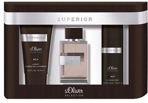 s.Oliver Herrendüfte Superior Men Geschenkset Eau de Toilette Spray 30 ml + Shower Gel 75 ml + Deodorant Spray 50 ml 1 Stk.