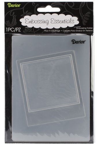 Darice Prägeschablone, Klassischer Fotorahmen, Plastik, transparent, 10,8 x 14,6 x 0,4 cm