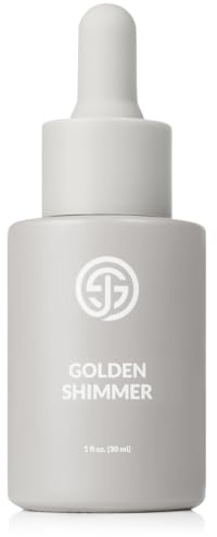 SJOLIE Sunless Spray Tan Additive - Golden Shimmer Drops | Adds Golden Glow to Spray Tan, Self Tanner, or Daily Moisturizer - 1oz