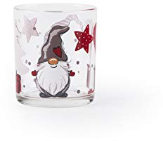 Excelsa Gnomo 3er Set Weihnachtsgläser, Glas, 250 ml