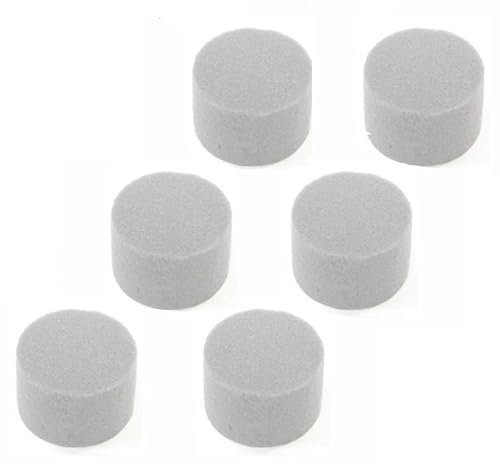 Confezione da 6 cilindri rotondi in schiuma per fiori artificiali, per fiori artificiali, per fiori, artigianato, fiori, matrimoni, funerali, cimiteri, tombe e fiori secchi (6)