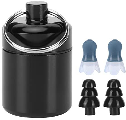 Tapones para los oídos de silicona reutilizables, tapones para los oídos con filtro, tapones para los oídos con cancelación de ruido, material cómodo, protector para el trabajo, (001)