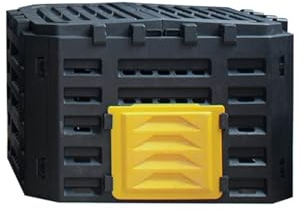 Compostiera Per Esterni, Composter Da Giardino, Creazione Rapida Di Terreno Fertile, Materiale PP, Grande Contenitore Per Compost Per Cortile, Giardino, Patio(180L)